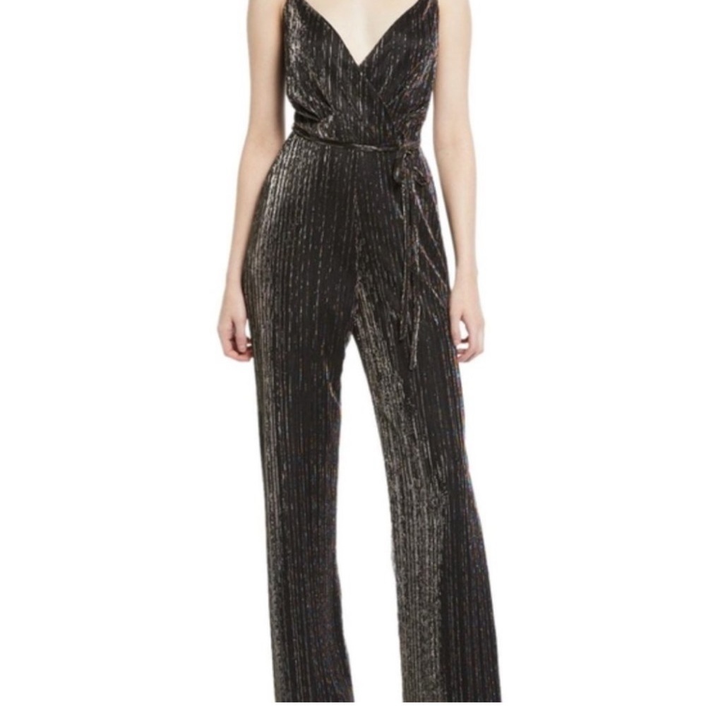 Laundry by Shelli Segal Rainbow Metallic Jumpsuit - Picture 3 of 6